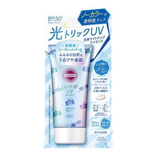 サンカット ライトアップUV エッセンス 80g 日焼け止め美容液 顔・からだ用